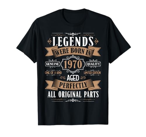 Legends Born in 1970 56th Birthday 56 Years Old Bday Men T-Shirt