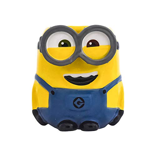 Zak Designs DESZ-8511 Minions Movie Bob Ceramic sculpted Mug, Multicolor