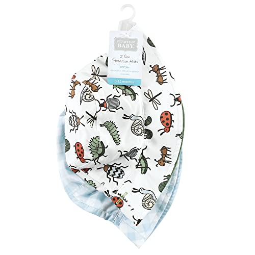 Hudson Baby Unisex Baby Sun Protection Hat, Critters Plaid, 0-12 Months #TOP1