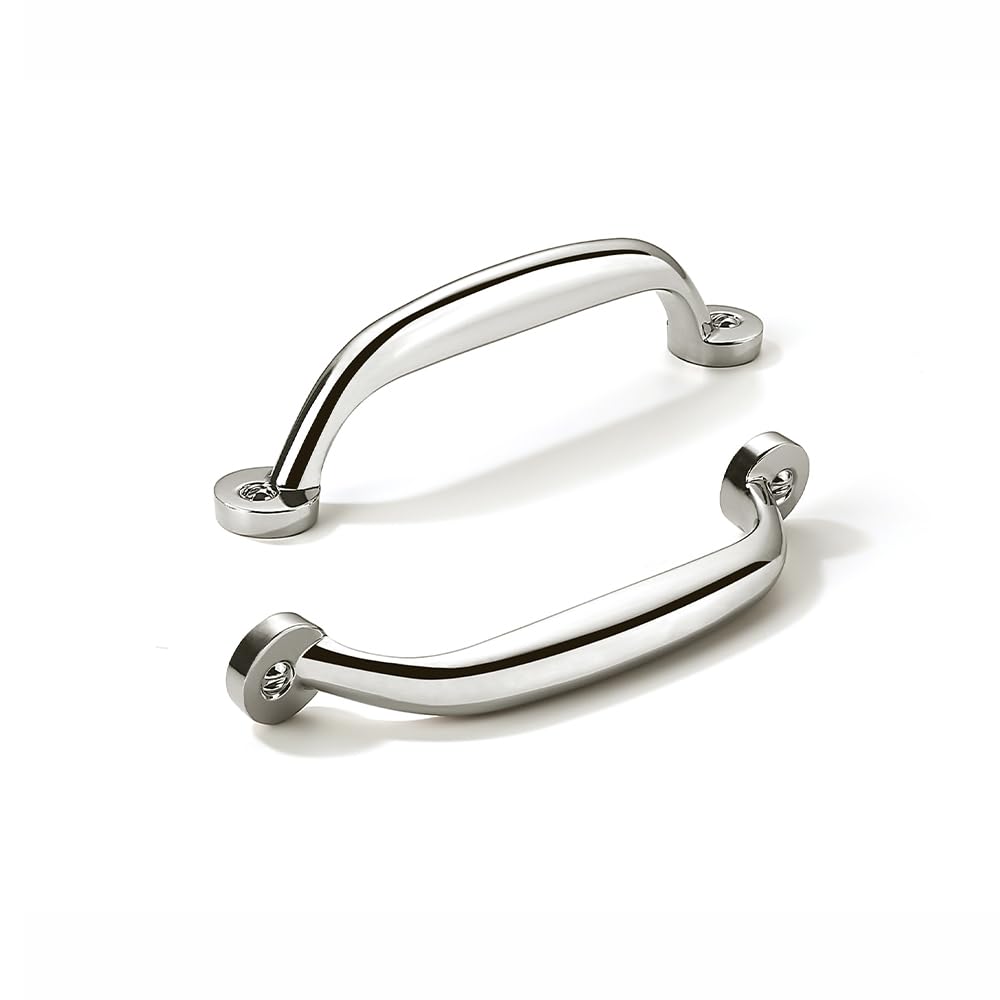 AMZ - 80338 Polished Nickel Cabinet Pulls CTC 4 in (102 mm) 10 Pack