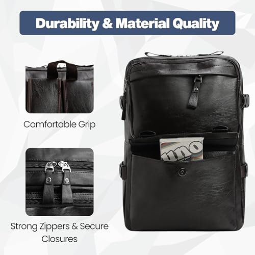 Image of KARRIER Backpack with Padded Laptop Compartment /Expandable /Multifunctional /Stylish /Daily Commute /Multiple Compartments /Unisex Backpack for Office /College /Students