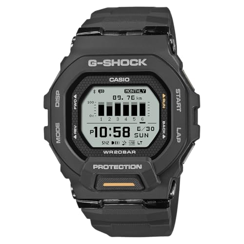 Image of G-Shock Casio G-Squad Move Digital Black Resin Strap Fitness Watch 48.4mm - GBD200-1A1