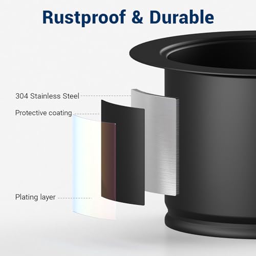 Extensor de desagüe para cocina 3.5 pulgadas acero inoxidable miniatura 4
