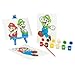 Innovative Designs Super Mario Canvas Paint Set for Kids with 3 Canvases, Acrylic Paint