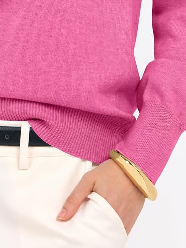 Image of ANRABESS Women Long Sleeve Rolled Neck Fall Lightweight Sweaters Top