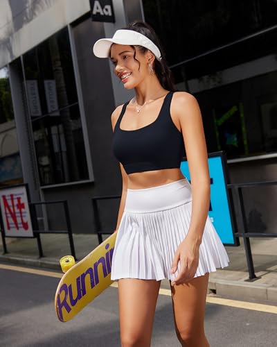 Image of RUNNING GIRL High Impact Sports Bras for Women, High Support Running Sports Bra Moulded Cup Strappy Sports Bras