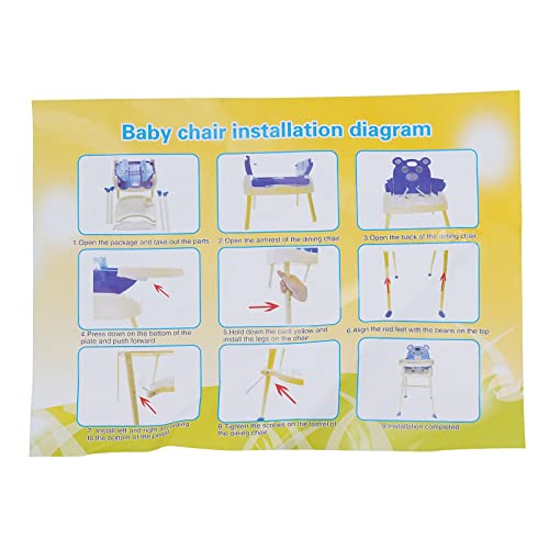 Seggiolone 4 in 1 per bambini, regolabile in