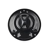 ULTFVPMQR Motorcycle Keyless Motorcycle Fuel for Gas Tank Cap Cover Fit for CBR650R CB650R CBR650F CB650F 2019-2023 Accessories(Black)