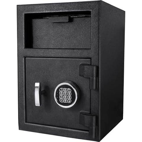 BARSKA AX12588 Standard Keypad Security Depository Drop Safe 1.03 Cubic Ft Cover