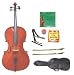 Merano MC10 1/4 Size Student Cello with Soft Carrying Bag and Bow+2 Sets Strings+2 Bows+Pitch Pipe+Cello Stand+Rosin