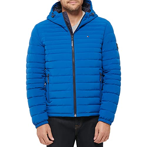 Image of Tommy Hilfiger Men's Stretch Poly Hooded Packable Jacket