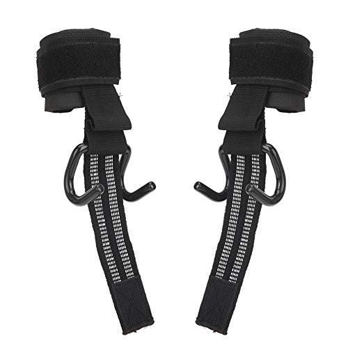 P Ganchos de Muñeca de entrenamiento: Correas sin Deslizamiento con Ganchos para Levantamiento de Pesas, Extracción, Alimentación y Puerto G Mejorado - Pulsera Cómoda