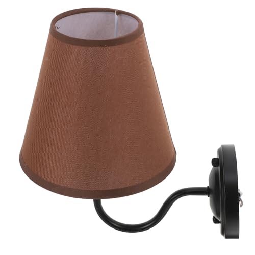 Lámpara decorativa dormitorio moderna con aplique de pared de tela interior