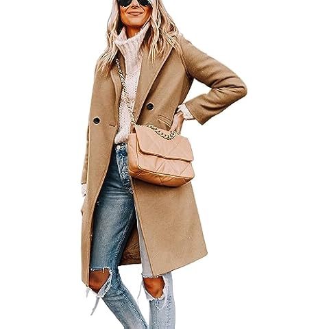 Hooever Women's Winter Wool Coat Cover