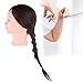 Hairdresser Training Head Mannequin, Cosmetology Doll Head with Real Hair, 65 - 70cm Long Synthetic Hair for Cutting Styling Braiding, Perfect for Beauty School Students and
