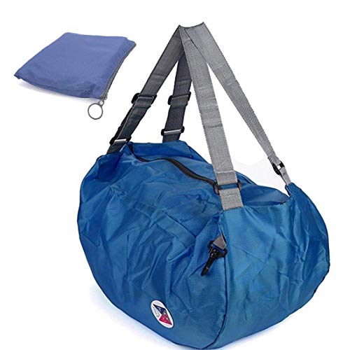 Vandan 3 Way Easy to Carry Bag Travel Backpack Nylon Folding Backpack Storage Organizer for Picnic Beach Travel Gym(Color: Random, Material:Nylon, 1 Pcs)