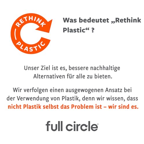 Full Circle Home Kehrschaufel und Besen CLEAN Team - Gadgets Wohnung - Set - Umweltfreundlich - Multifunktional, Weiß & Grau – Bild 6