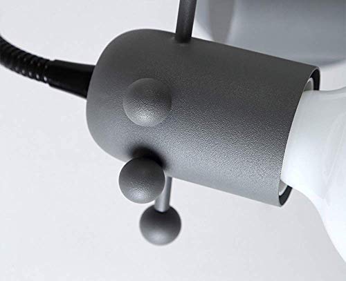 Lámpara de pared LED E27 ajustable de metal gris moderna 6