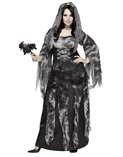 Fun World Women's Plus Size Cemetery Bride Costume, Multi, X-Large