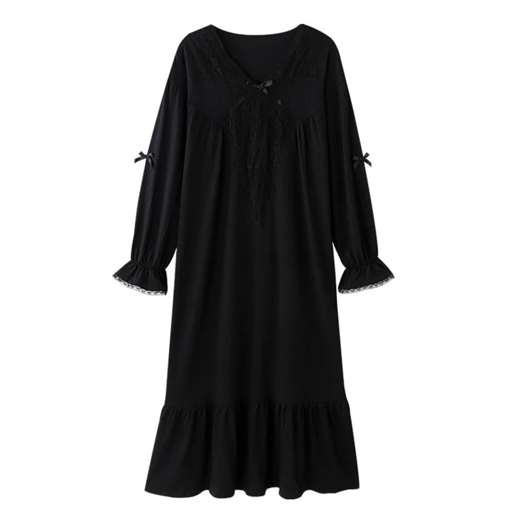 Pyjamas pour dames confort automne : ensemble manches longues coupe princesse XL
