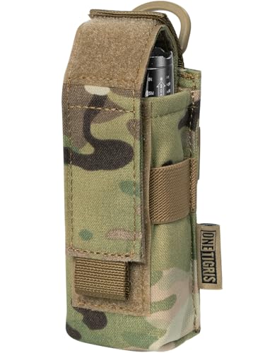 Image of OneTigris Flashlight Holster Flashlight Holder Molle Flashlight Holster Tactical Flashlight Pouch Holder for Belt 1000D Cordura Nylon