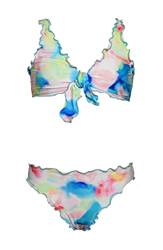 Image of Hobie Girls Bralette Top and Hipster Bikini Bottom Swimsuit Set