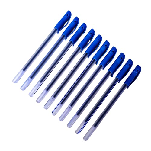 Image of SSKR Pack of 40 Pcs Use and Throw Pens | Blue Ink Ball Point Pen 0.7mm Tip for Precision Writing | Smooth Flow of Ink | Smudge Free Writing Experience
