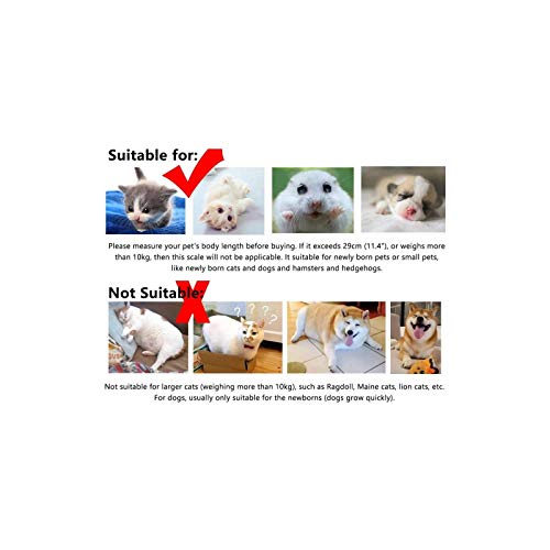 Digital Pet Scale, Small Kitchen Scale with Tape Measure, Multi-Function LCD Electronic Scale with 22 lbs Capacity, Smart Animal Scale High Precision Digital Scale for Hamsters/Tortoise/Kitten - Thumbnail 6