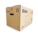 Oblait Box Pack 10 Cajas de Cartón 50 x 30 x 30 cm con Asas para Mudanza y Almacenaje. Fabricadas en España con cartón doble reforzado. Marron