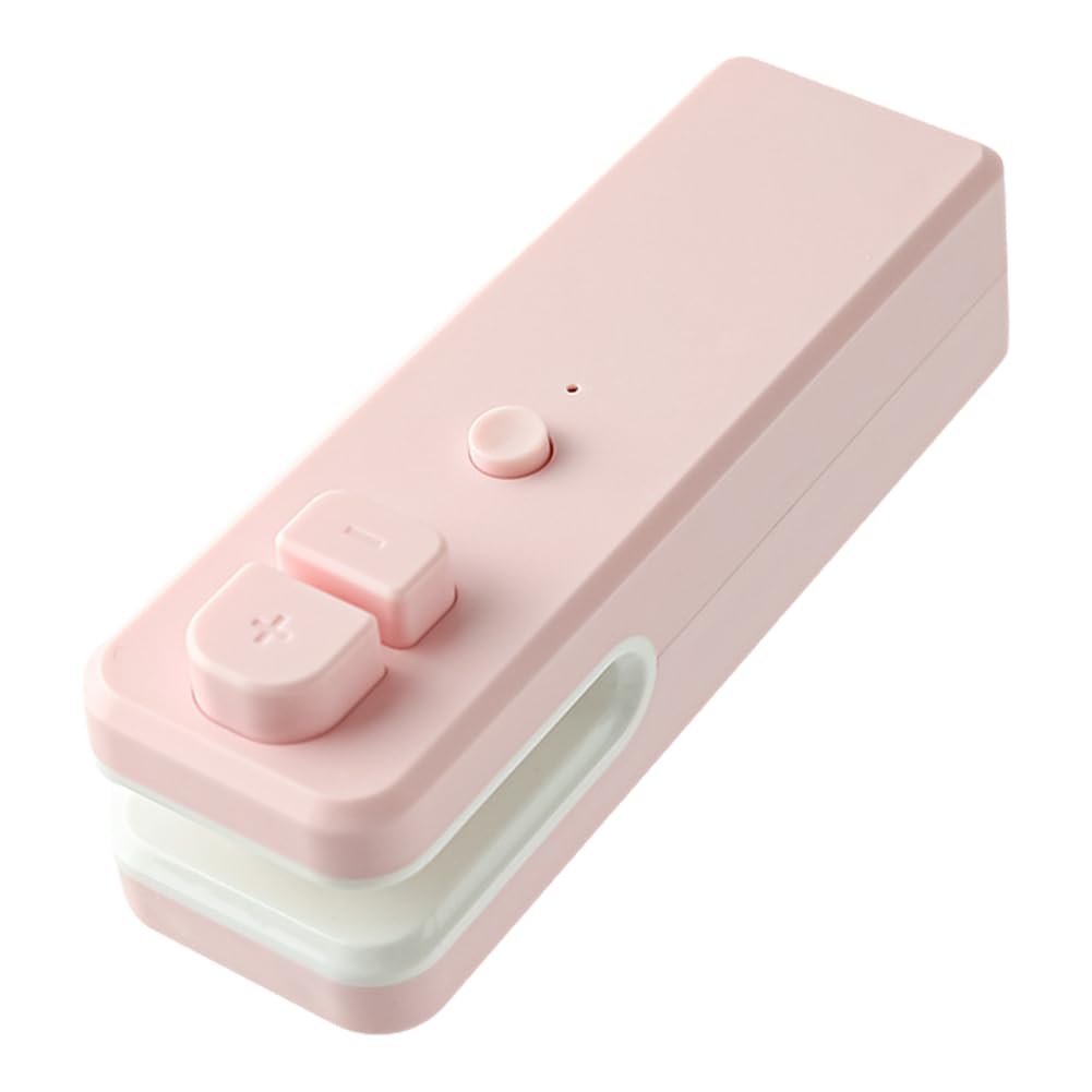 CTRLZS Small Sealing Machine Snacks Laminator Home Use Plastic Bag Food Preservation Vacuum Sealing Pink