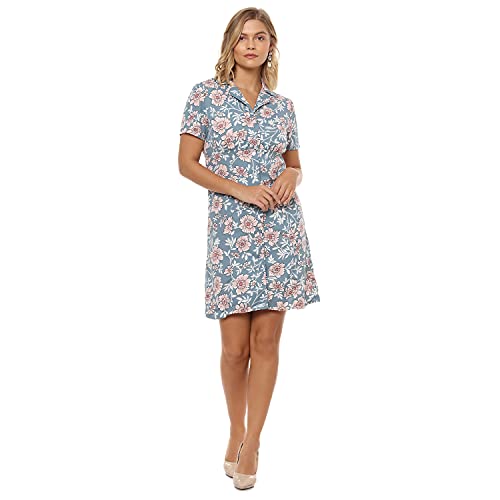 Image of Campus Sutra Women's Cotton Fit and Flare Above The Knee Casual Dress