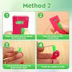Automatic Needle Threader – 2026 Upgraded Quick-Loop Sewing Threader Tool for Hand & Machine Needles, Easy Self-Threading Device for Seniors and Beginners, Perfect for Embroidery, Cross-Stitch, DIY Crafts (Durable Plastic) (3)