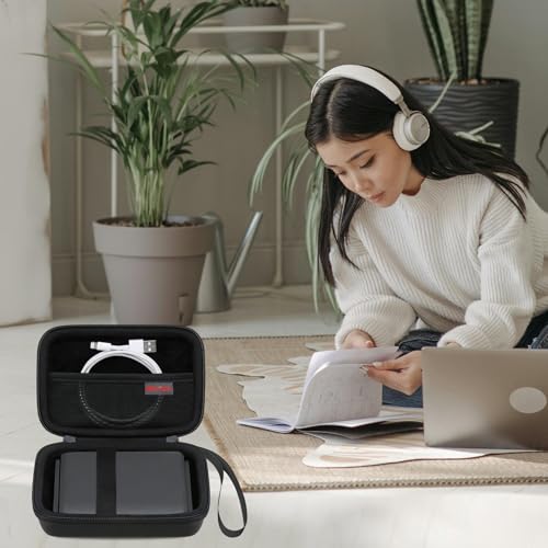 Image of Elonbo Carrying Case for GL.iNet GL-MT3600BE (Beryl 7) / GL-MT3000 (Beryl AX) / GL-AXT1800 Portable Travel Router, Pocket WiFi Hard Travel Bag, Mini Mobile Hotspot Router Storage Holder, Black