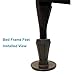 Home's Place 4PCS Steel Stem Heavy Duty Bed Frame Feet with Socket Sleeve Inserts, Reinforced Bed Frame Glide Legs to Replace Wheels
