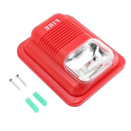 Alarma de doble voltaje de bajo consumo de 12 V/24 V con luz LED para instalación de hotel, hogar y oficina, alarma audible, visual para edificios