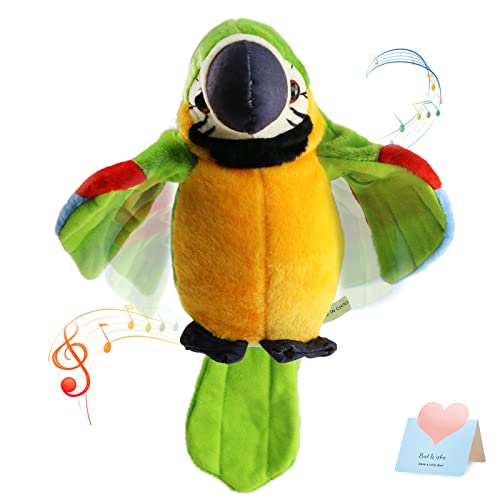Houwsbaby Talking Parrot Plush Toy