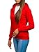 Produktbild BOLF Damen Kapuzenpullover Basic Reißverschluss Zip Sport Style J.Style WB1005 Rot S [A1A]