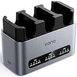 llano NP-FZ100 カメラバッテリー 充電器 NP-FZ100 チャージャー (PD30W 急速充電/アルミ合金製/3個同時充電可能/USB-C対応) for Sony α9 / α7 III / α7R III / α7 IV / α7RV / α7C / α6700 / α6600など CM3シリーズ