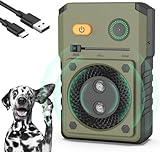 Anti Aboiements de Chien, Dispositif Anti Aboiement à Ultrasons pour Chien Dispositif de Contrôle Anti aboiement Chiens Outil D'entraînement Anti Aboiement Collier pour Chien Petits Grande (le noir)