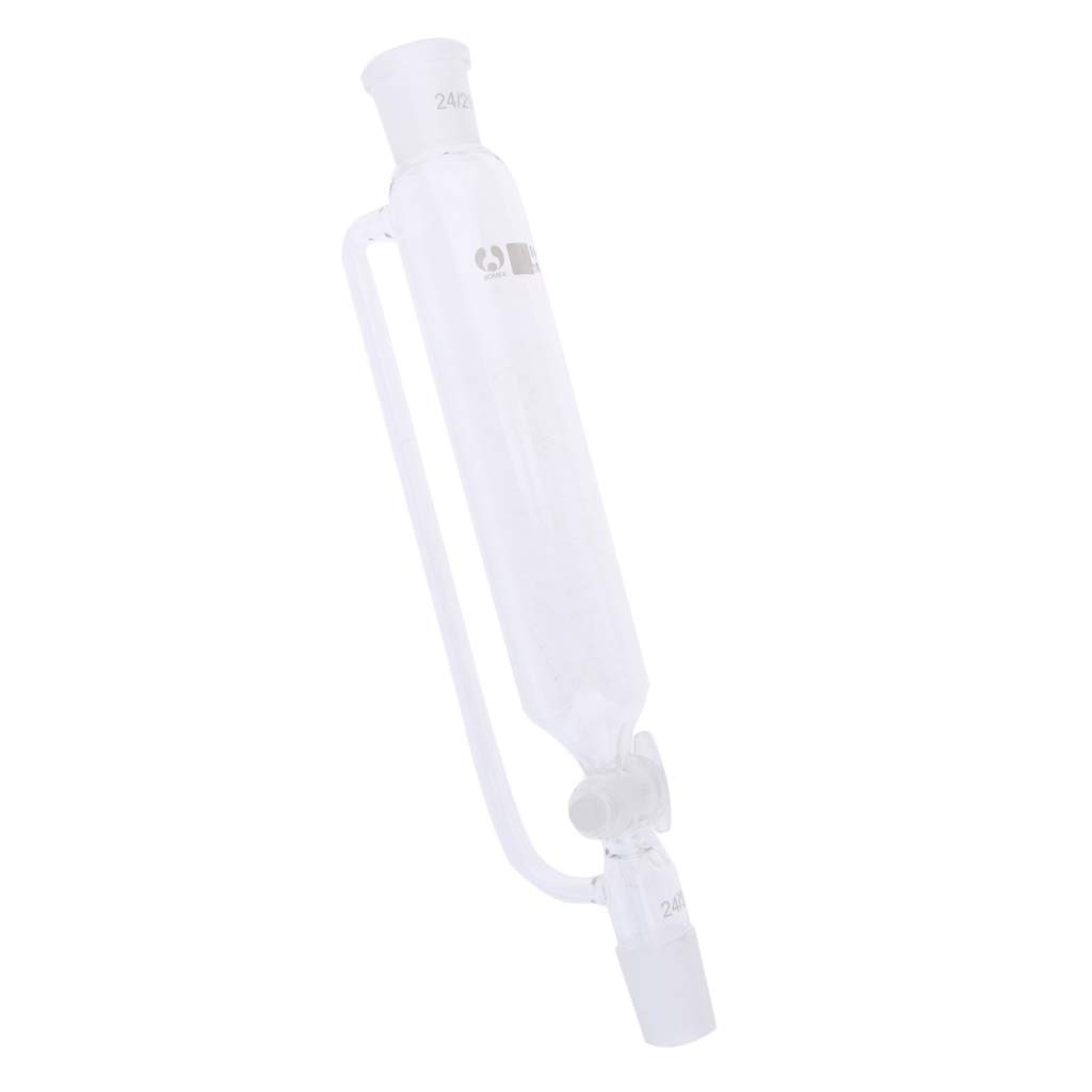 Tropftrichter aus Glas mit Druckausgleichsrohr und Absperrhahn, transparent, 100 ml