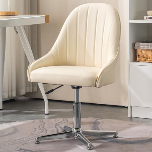 Chaise de bureau ergonomique pivotante et réglable avec dossier moyen pour ordinateur