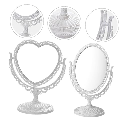 Ipetboom Espejo de Maquillaje Dobles Corazón 2 Piezas miniatura 5