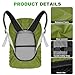 LAMA 2 Pack Waterproof Rain Cover for Backpack, Reflective Rucksack Rain Cover for Anti-Dust/Anti-Theft/Bicycling/Hiking/Camping/Traveling,M Size (for 30L-40L backpack), 1 Pcs Black + 1 Pcs Army Green