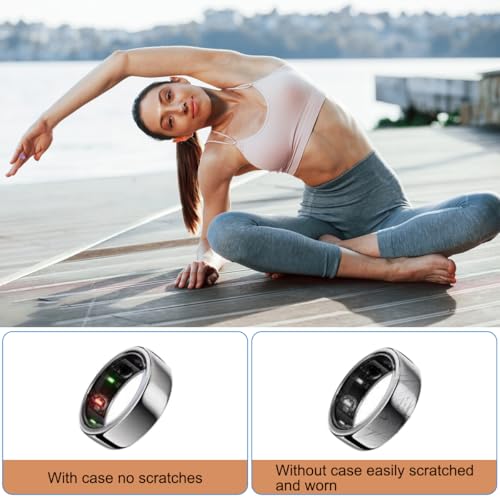 5-pak pierścieni ochronnych kompatybilnych z pierścieniem Oura Ring Gen 4 / Gen 3 / RingConn Gen Ring Air Protector, dla kobiet i mężczyzn, odporne na zarysowania, elastyczne etui na palce