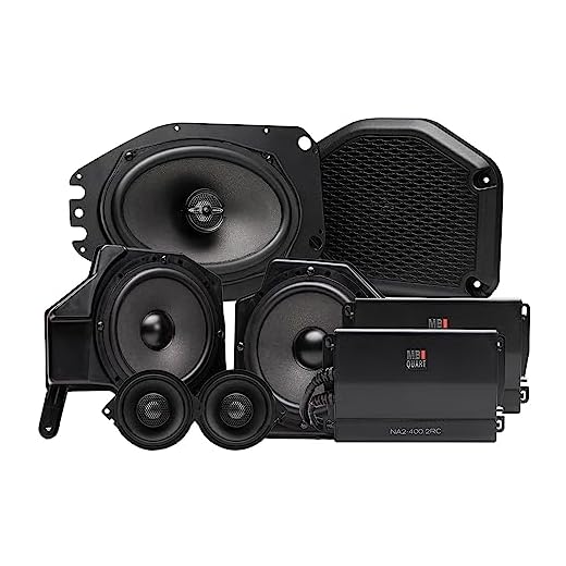 MB Quart MBQJ-STG6A-1 Speaker System Made for Jeep Wrangler (JL), Jeep Gladiator (JT), Tuned Audio Package, Full System Six-Speaker, 800-Watt OEM Upgrade, Black