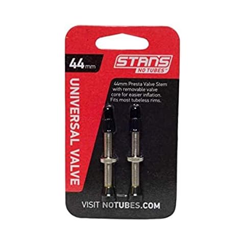 Stans-No Tubes 44mm Presta Universal Valve Stem (Carded Pair for Road) Cover