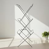 Casabella Clothes Airer - 3-Tier Clothes Airer, 15m Drying Space Foldable Drying Rack with Non-Slip Feet, Heavy-Duty Space Saving Drying Rack for Indoor & Outdoor Use, 62x55x138cm - Image 5