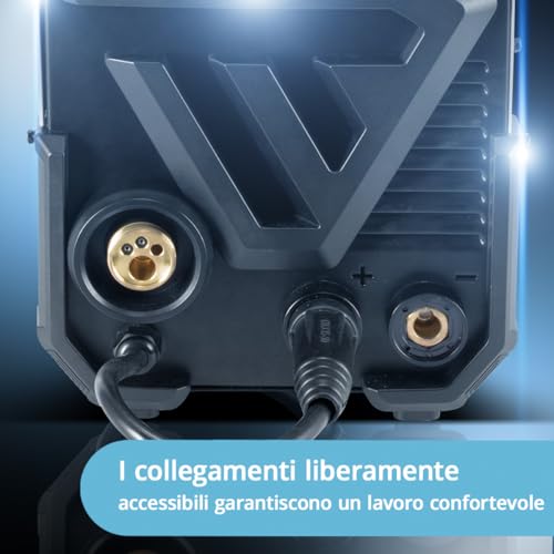 Stahlwerk Saldatrice Mig Mag 200 A Doppio Impulso Pro - Completamente Sinergica Con 200A, Funzione A Impulsi E Doppio Impulso, Compatibile Con E-Hand/Mma, Incl. Torcia Di Saldatura Mig Mag AK25/MB25 - 7