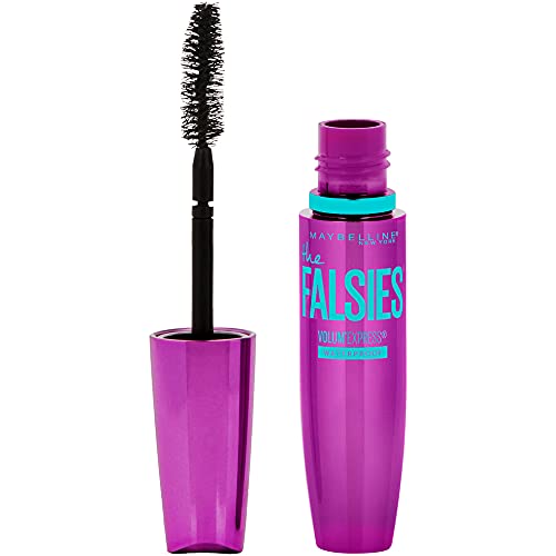 Maybelline New York Maybelline Volum' Express The Falsies Waterproof Mascara, Volumizing and Separating Make Up Formula, Very Black, 1 Count