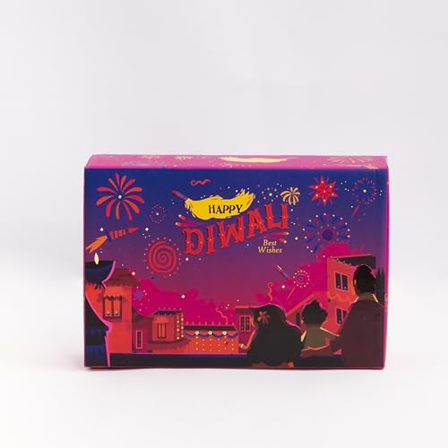 Image of The Flavour Republic Premium Diwali Treat Gift Box | Bhai Dooj & Deewali Hamper with Brownie Thins, Mukhwas Paan Shots & Healthy Snacks | Perfect for Birthdays, Anniversaries, Friends, Family & Corporate Gifting | Gourmet Snack Box